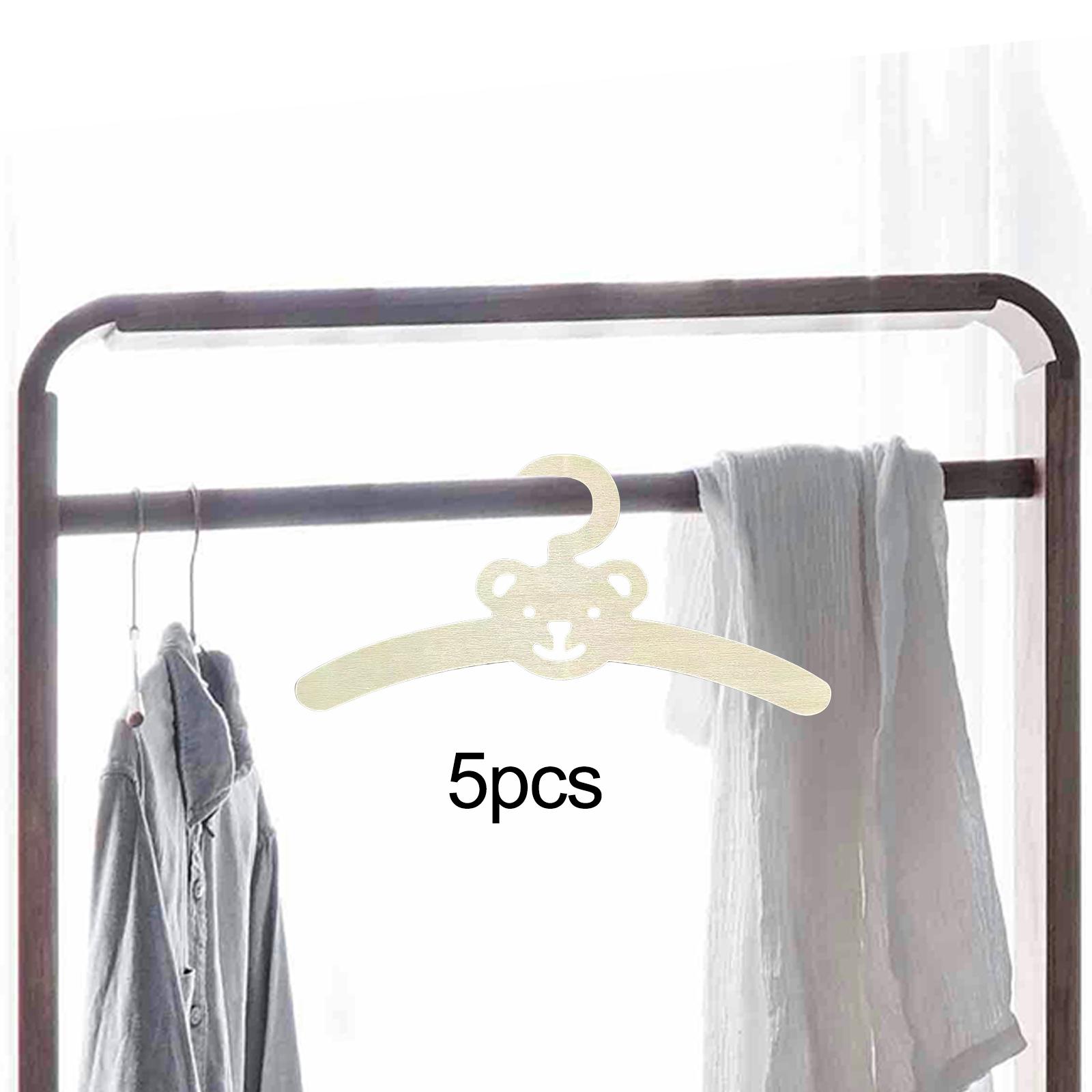 Baby Clothing Hanging Rack - 5x Babykledinghangers Kinderkledinghangers Antislip Kastorganizer Wandhangende