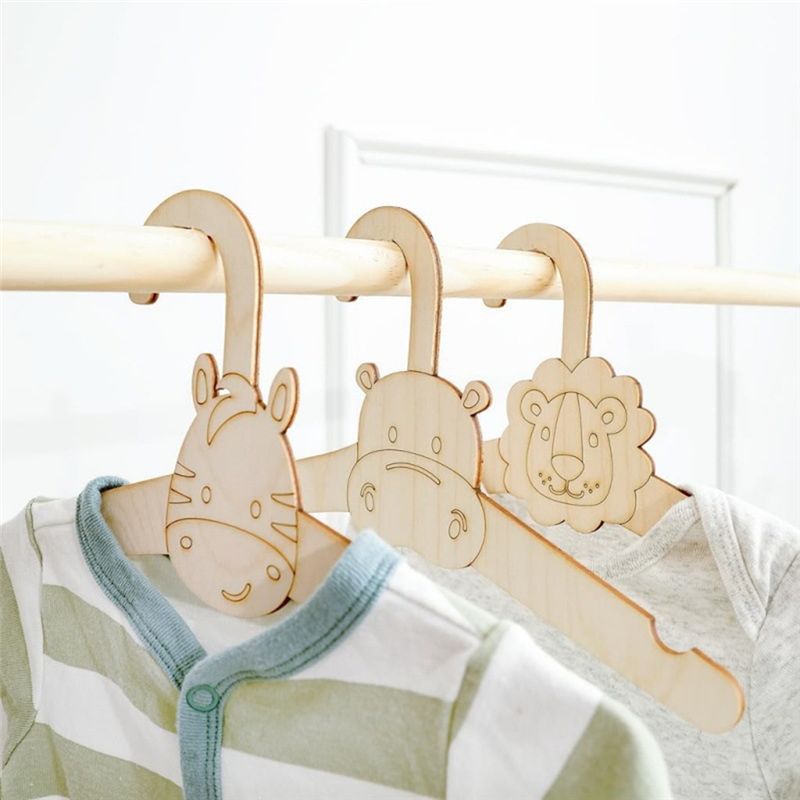 ABVT-20PCS Schattige houten kl - Baby Clothing Hanging Rack recensie en prijs